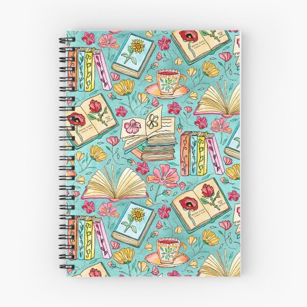 Item preview, Blooms and Books on Blue designed and sold by Tangerine-Tane.