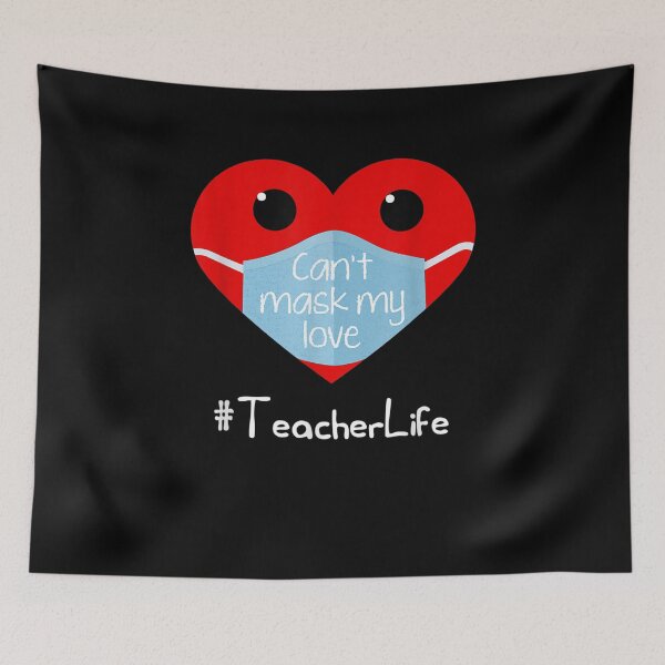 Item preview, Cute Love Teacher Life Can't Mask My Love Valentines Day designed and sold by lolahomya.