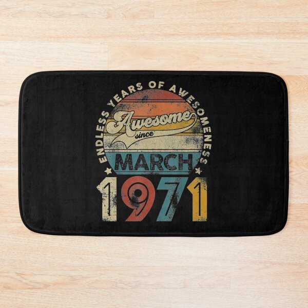 Item preview, Vintage March 1971 Design 50 Years Old 50th Birthday Gifts designed and sold by lolahomya.