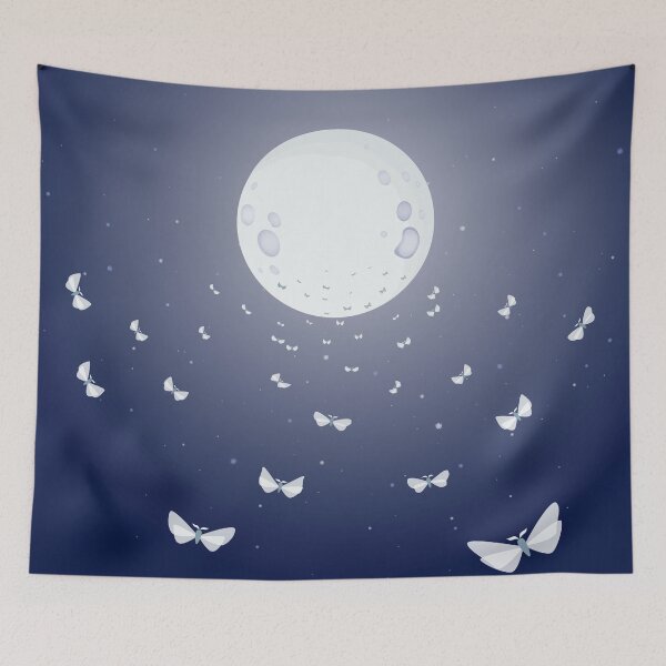 Item preview, Night moth flying to the moon designed and sold by SpottedPilot.
