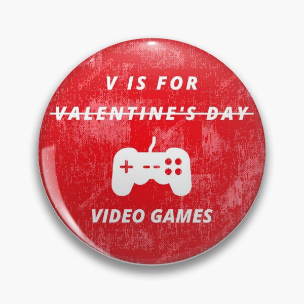 Item preview, V IS FOR VIDEO GAMES GRUNGE designed and sold by TURQUOISESWAG.