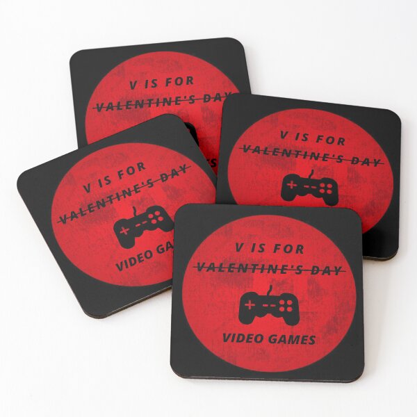 Item preview, V IS FOR VIDEO GAMES GRUNGE designed and sold by TURQUOISESWAG.