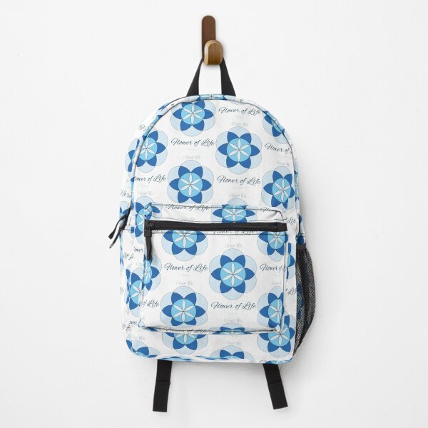 Item preview, Flower of Life 7 Circles - Blue, White - Geometric Form designed and sold by Loving Nature Gifts.