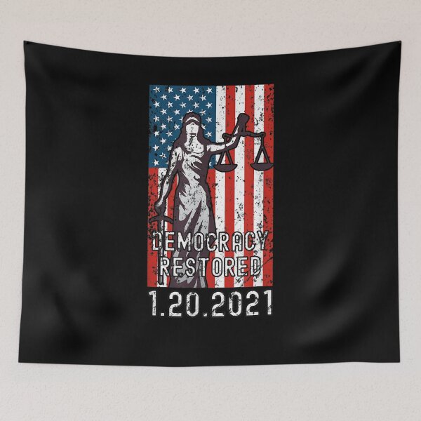 Item preview, Democracy Restored Joe Biden Inauguration 2021 Kamala Harris designed and sold by lolahomya.