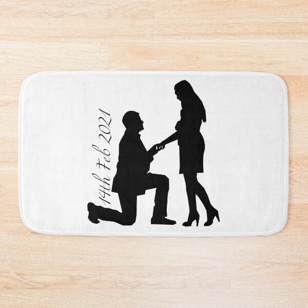 Item preview, Engagement 14 Feb 2021 Valentines Day Black Ink designed and sold by KananiandKiki.