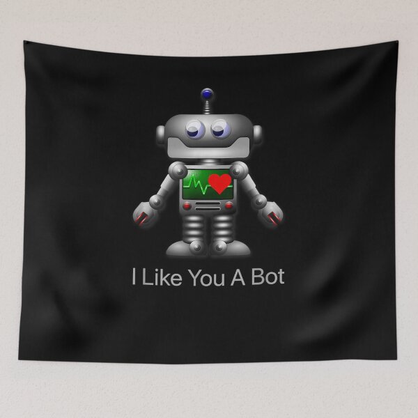 Item preview, Funny Engineer Robot Valentine For Men I Like You A Bot designed and sold by lolahomya.