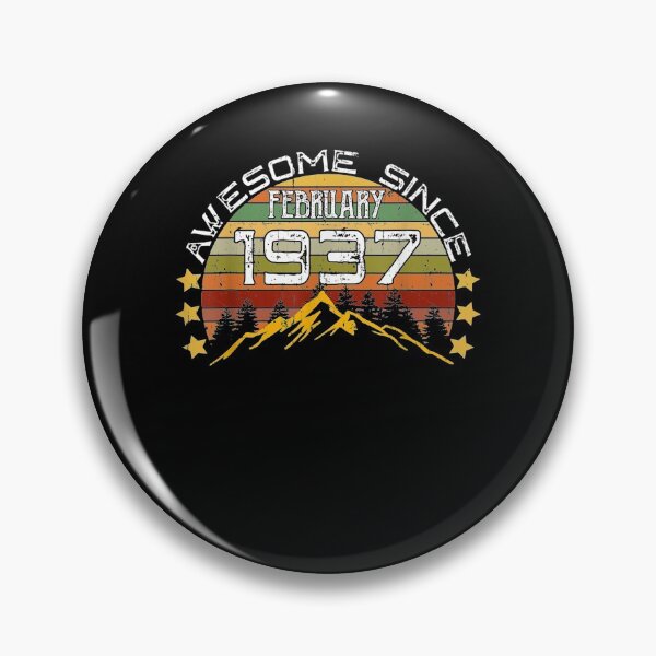 Item preview, Awesome Since February 1937 84th Birthday Gift 84 Years designed and sold by lolahomya.