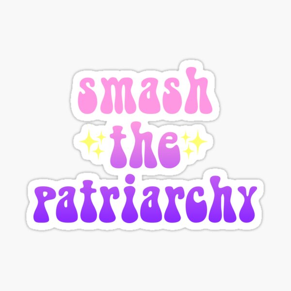 Item preview, Smash The Patriarchy sparkly gradient meme text designed and sold by everything4eva.