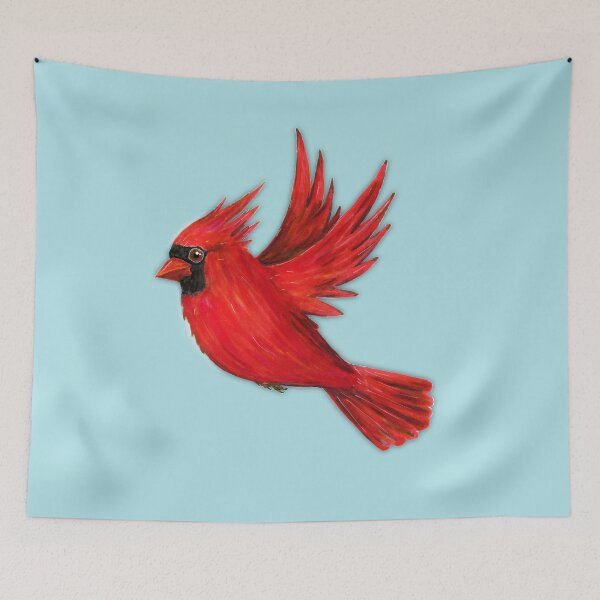 Item preview, Flying northern cardinal designed and sold by Bwiselizzy.