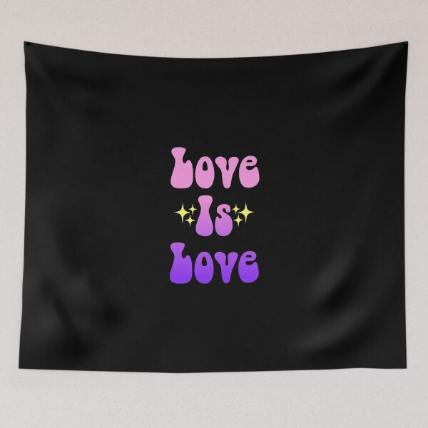 Item preview, Love is Love sparkly gradient meme text designed and sold by everything4eva.