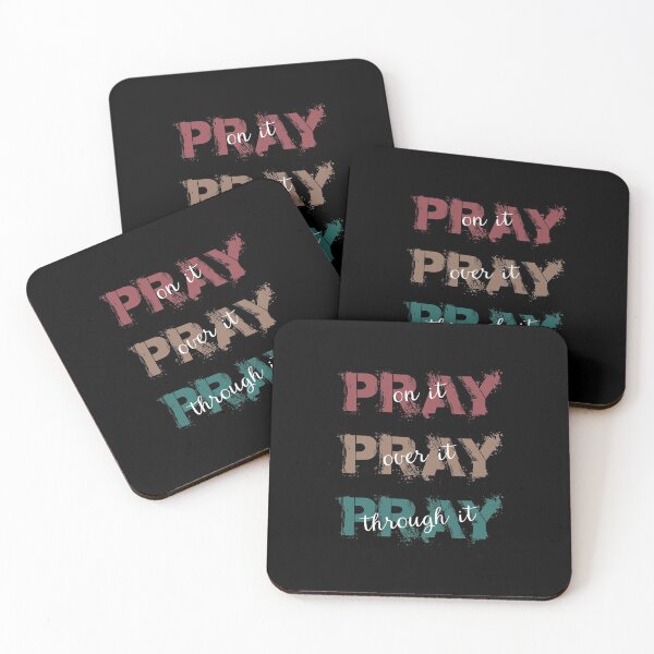 Item preview, Vintage Distressed Pray On It, Pray Over It, Pray Through It designed and sold by BELASKRI STORE.