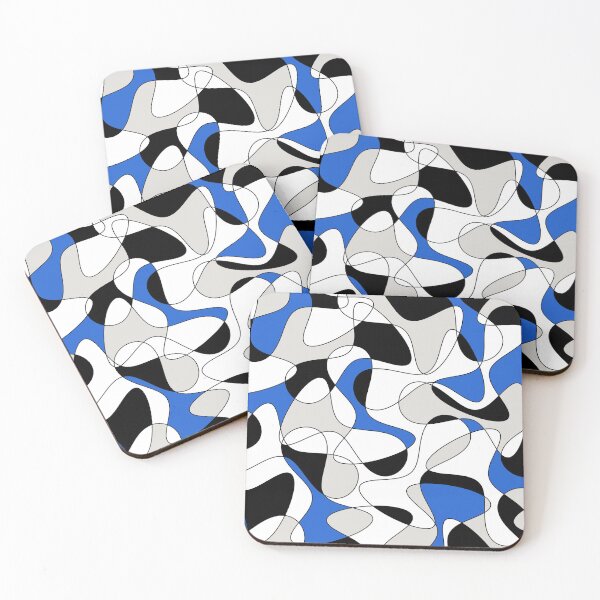 Item preview, Abstract pattern - blue, gray, black and white. designed and sold by K.S ART.