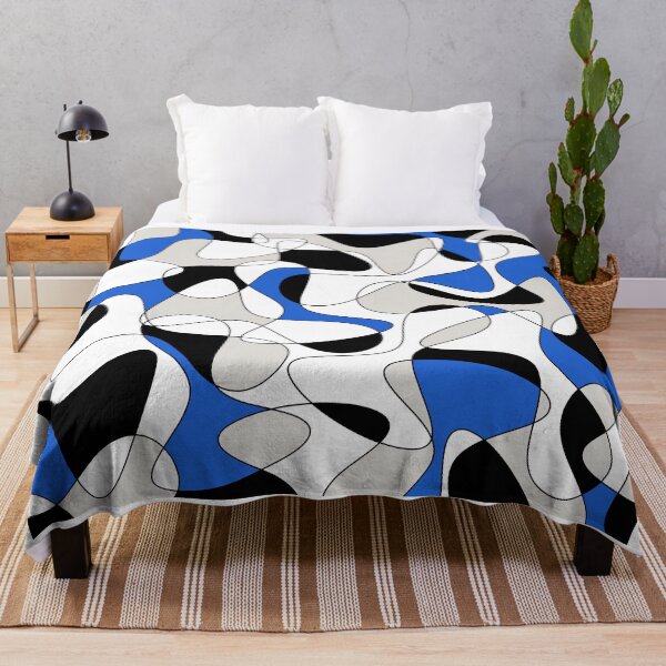 Item preview, Abstract pattern - blue, gray, black and white. designed and sold by K.S ART.