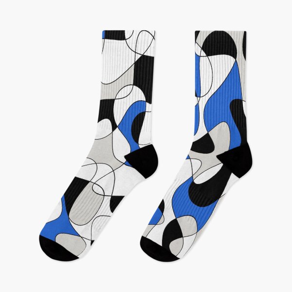 Item preview, Abstract pattern - blue, gray, black and white. designed and sold by K.S ART.