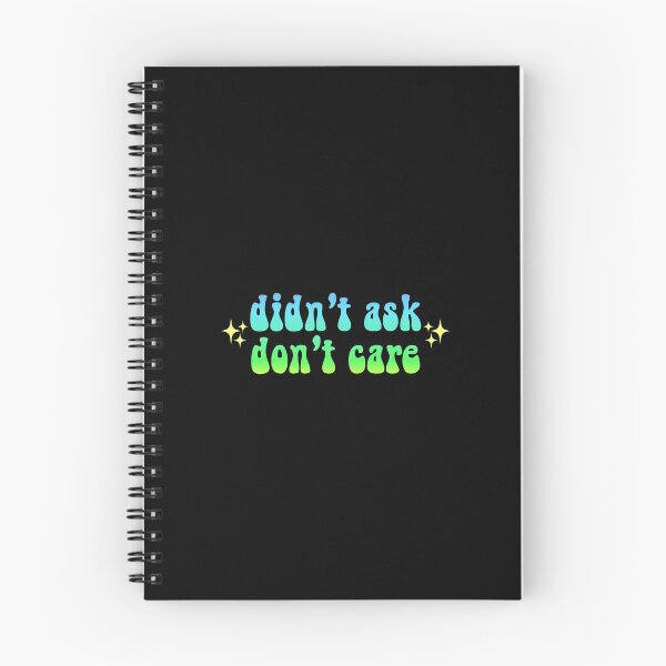 Item preview, didn't ask don't care sparkly gradient Meme Text designed and sold by everything4eva.