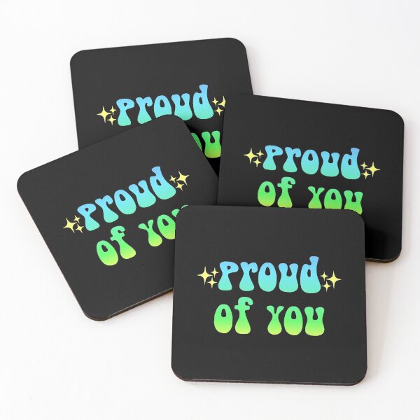 Item preview, proud of you sparkly gradient Meme Text designed and sold by everything4eva.