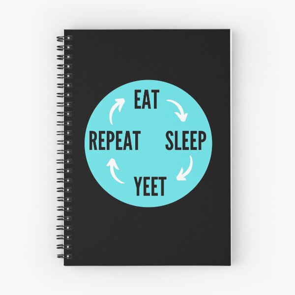 Item preview, Eat Sleep Yeet Repeat in blue designed and sold by NikitaAg.