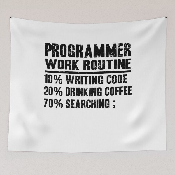 Item preview, Funny Programmer Work Routine Gift Coding Coffee designed and sold by Stronzi.