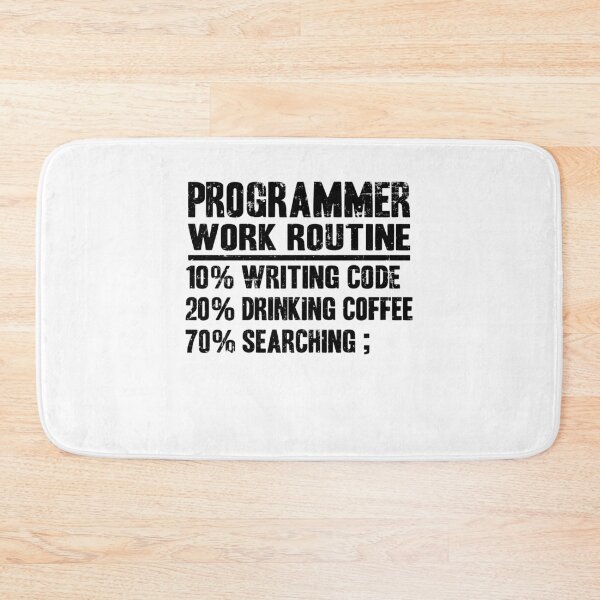 Item preview, Funny Programmer Work Routine Gift Coding Coffee designed and sold by Stronzi.