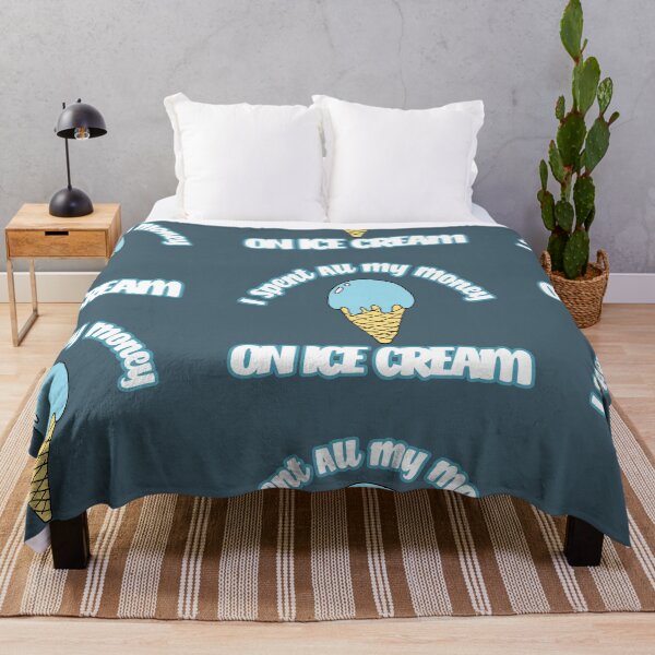 Item preview, I Spent All My Money On Ice Cream - Blue designed and sold by Chubuter.