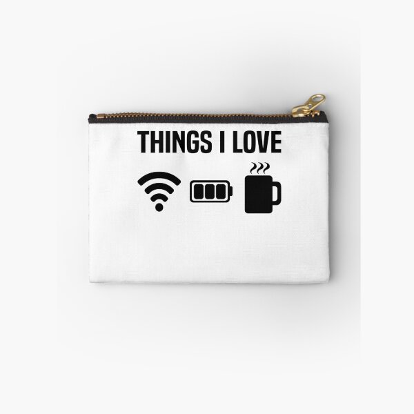 Item preview, Things I Love Funny Programmer Gamer Coffee Wifi designed and sold by Stronzi.