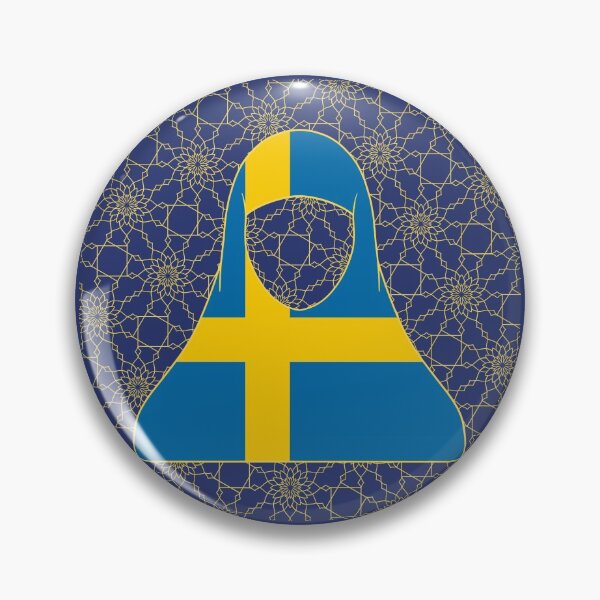 Item preview, Sweden World Flag Hijab Series Islam designed and sold by RISEHIGHER.