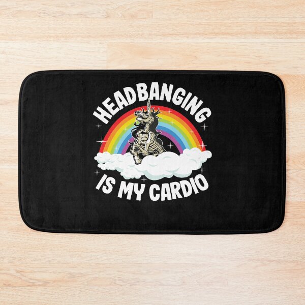 Item preview, Heavy Metal Headbanging Unicorn Gift Rainbow Funny designed and sold by Stronzi.