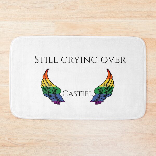 Item preview, still crying over castiel with rainbow wings designed and sold by LannisterOnMars.