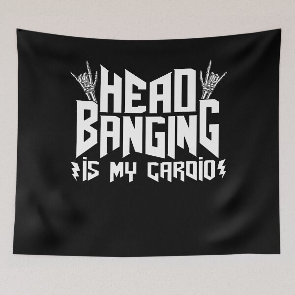 Item preview, Funny Headbanging Is My Cardio Heavy Metal Gift designed and sold by Stronzi.