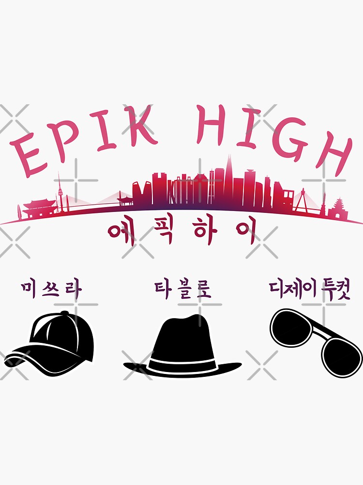 &ldquo;Epik High Members Names " Sticker for Sale by TOP-DESIGN4U | Redbubble