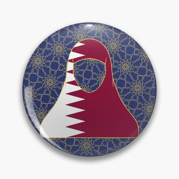 Item preview, Qatar World Flag Hijab Series Islam designed and sold by RISEHIGHER.