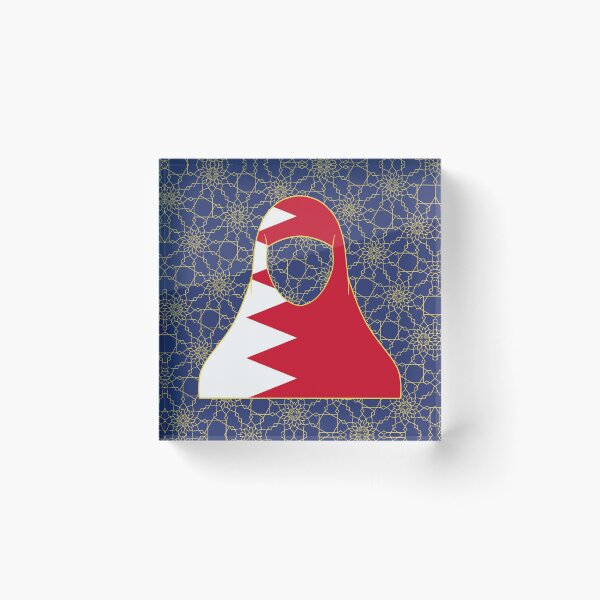 Item preview, Bahrain World Flag Hijab Series Islam designed and sold by RISEHIGHER.