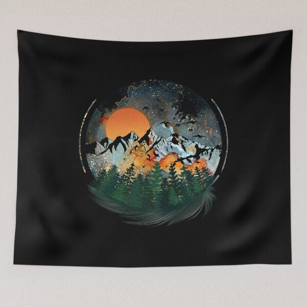 Item preview, Cool Hippie Soul Love Peace Forest Nature Camping Hiking designed and sold by tuanitus.