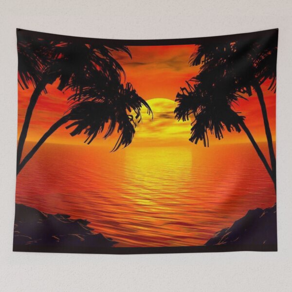 Item preview, Tropical Getaway Sunset on the Beach designed and sold by TeesbyGinyard.