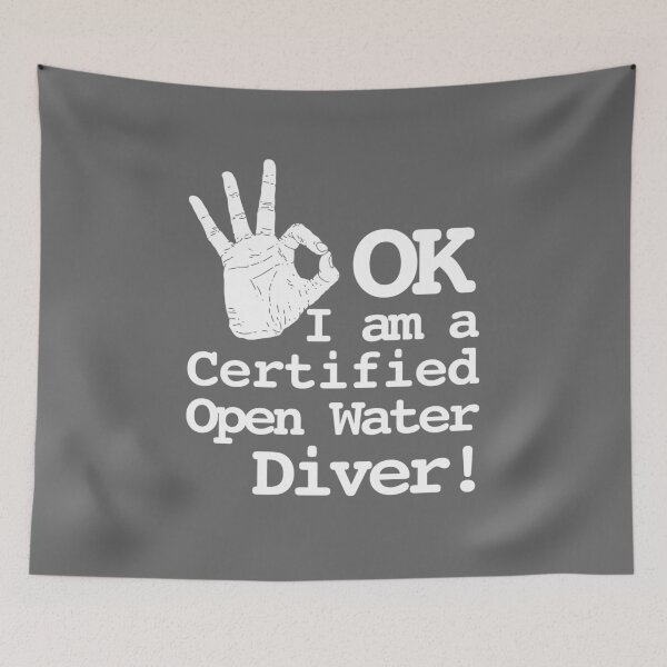 Item preview, OK I Am A Certified Open Water Diver. designed and sold by StudioAquaLumos.