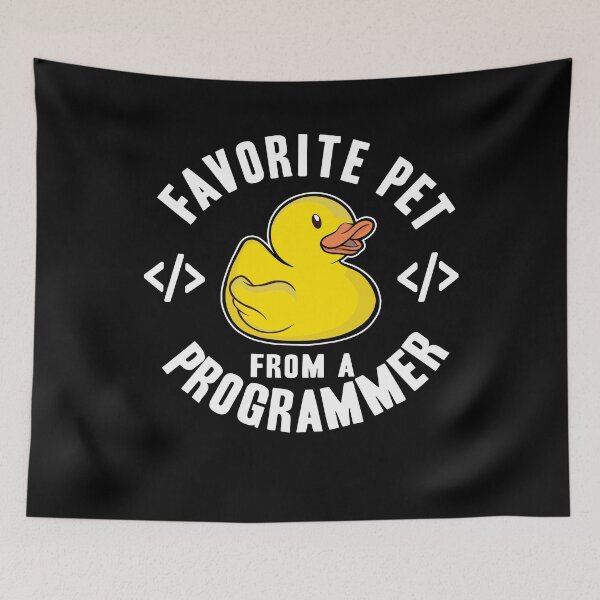 Item preview, Favorite Pet From A Programmer Funny Rubber Duck designed and sold by Stronzi.