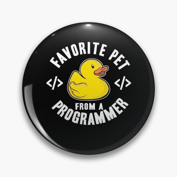Item preview, Favorite Pet From A Programmer Funny Rubber Duck designed and sold by Stronzi.