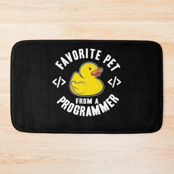 Item preview, Favorite Pet From A Programmer Funny Rubber Duck designed and sold by Stronzi.