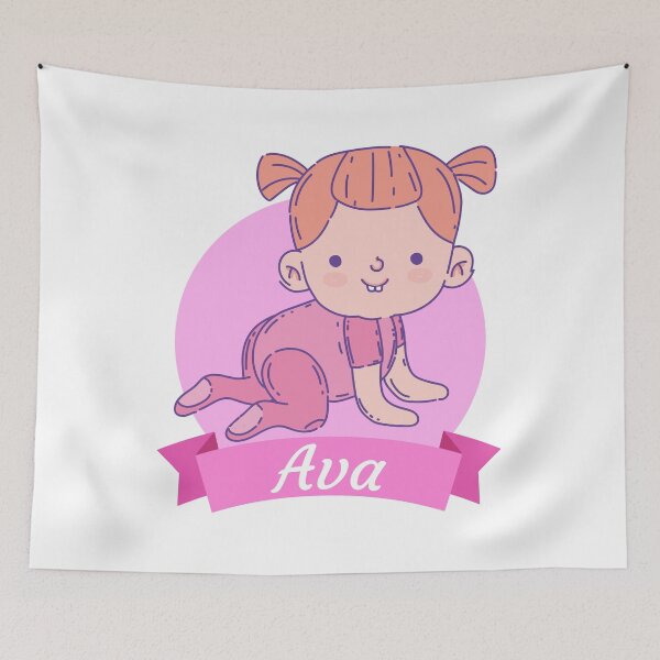Item preview, Ava Girl names for babies designed and sold by Piztees.