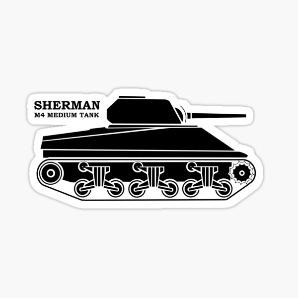 Vista previa del artículo con la obra «Tanque Sherman M4», diseñado y vendido por rogue-design.