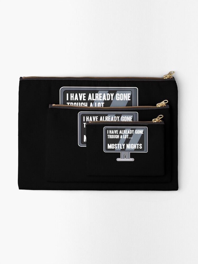 Thumbnail 2 of 4, Zipper Pouch, Funny Programmer Coding Gift Coding Nerd Coder designed and sold by Stronzi.