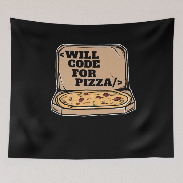 Item preview, Funny Will Code For Pizza Programmer Coding Gift designed and sold by Stronzi.