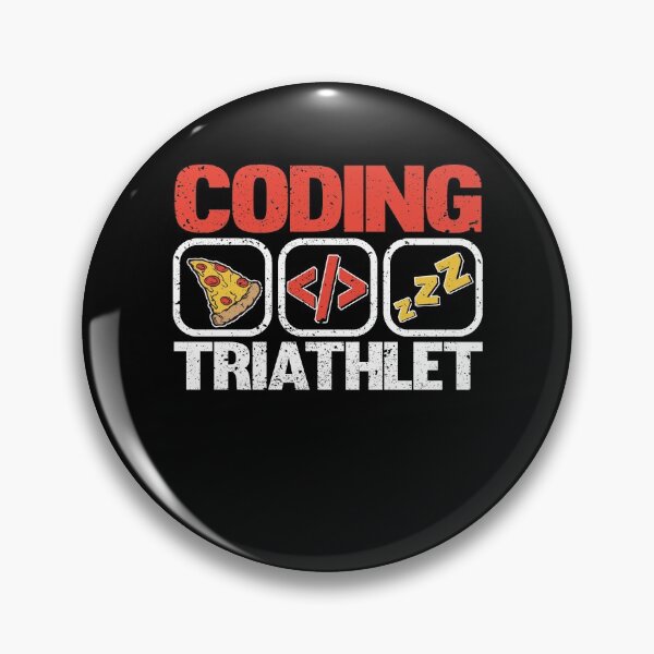 Item preview, Funny Coding Triathlet Pizza Sleep Programmer Gift designed and sold by Stronzi.