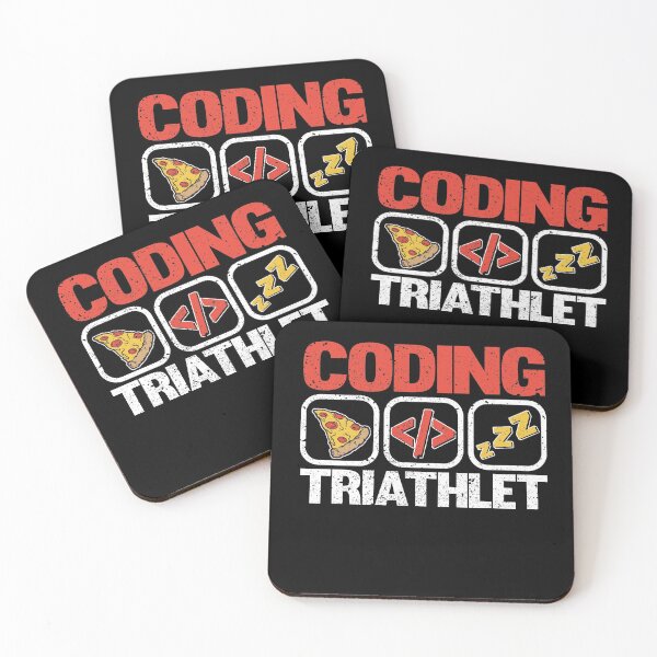 Item preview, Funny Coding Triathlet Pizza Sleep Programmer Gift designed and sold by Stronzi.