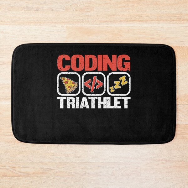 Item preview, Funny Coding Triathlet Pizza Sleep Programmer Gift designed and sold by Stronzi.