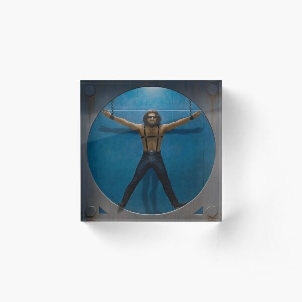 Vitruvian Man Acrylic Block