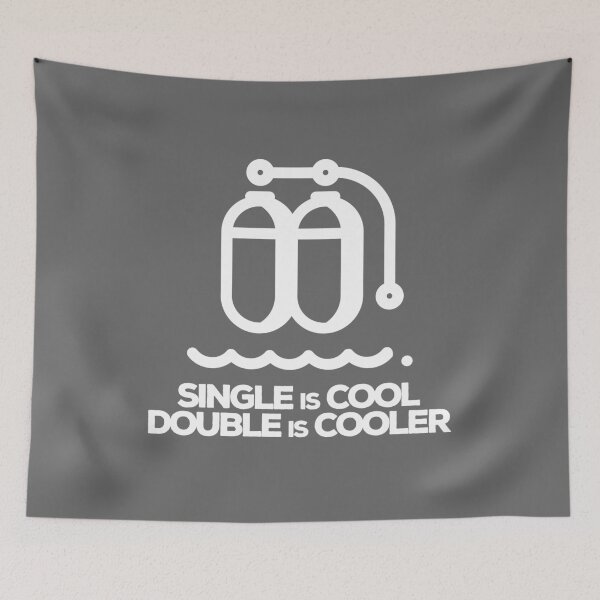 Item preview, Single Is Cool, Double Is Cooler designed and sold by StudioAquaLumos.
