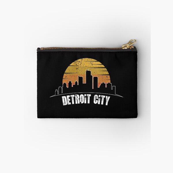 Item preview, Detroit City Skyscraper Skylines Vintage Sunset Retro designed and sold by gpsapparel.