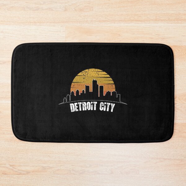 Item preview, Detroit City Skyscraper Skylines Vintage Sunset Retro designed and sold by gpsapparel.