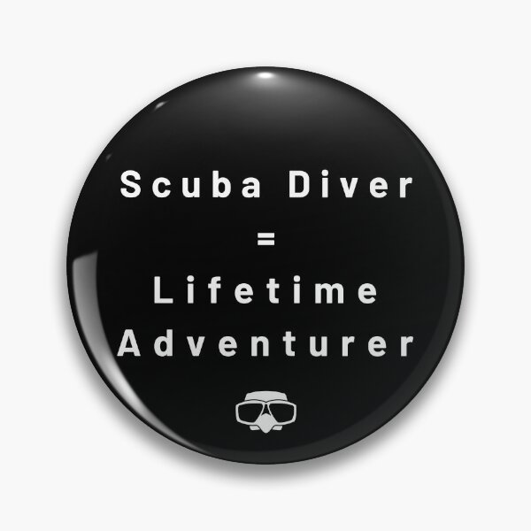 Item preview, Scuba Diver Equals Lifetime Adventurer designed and sold by StudioAquaLumos.